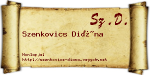 Szenkovics Diána névjegykártya